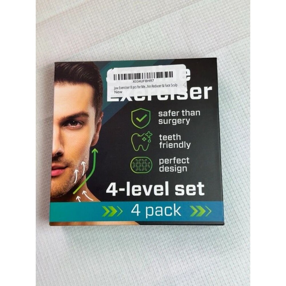 Jaw Exerciser 4-Level Resistance Set 4 Pack New